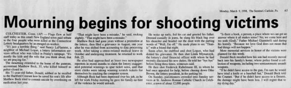 Clipping from The Sentinel